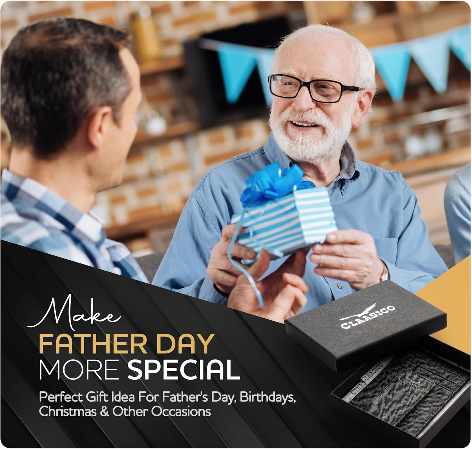 Money Clip Leather Wallet For Men