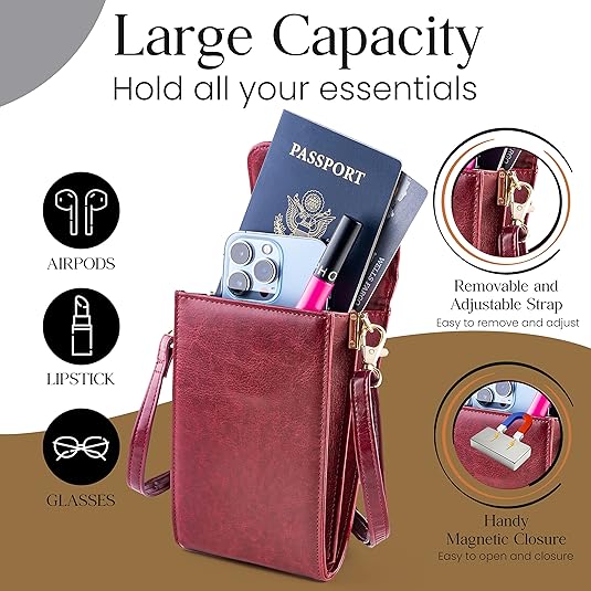 Small Crossbody phone wallet for women