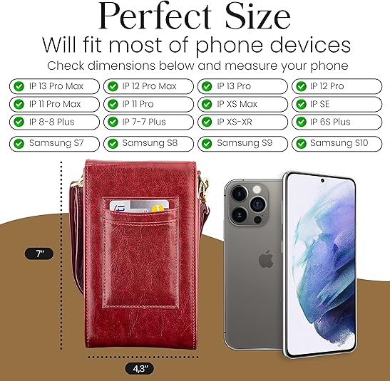 Small Crossbody phone wallet for women