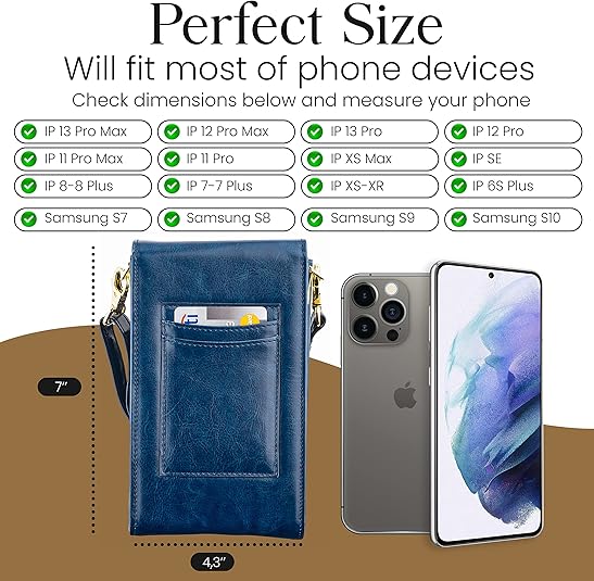 Small Crossbody phone wallet for women