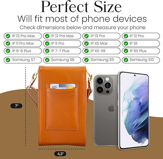 Small Crossbody phone wallet for women