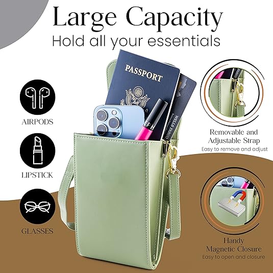 Small Crossbody phone wallet for women
