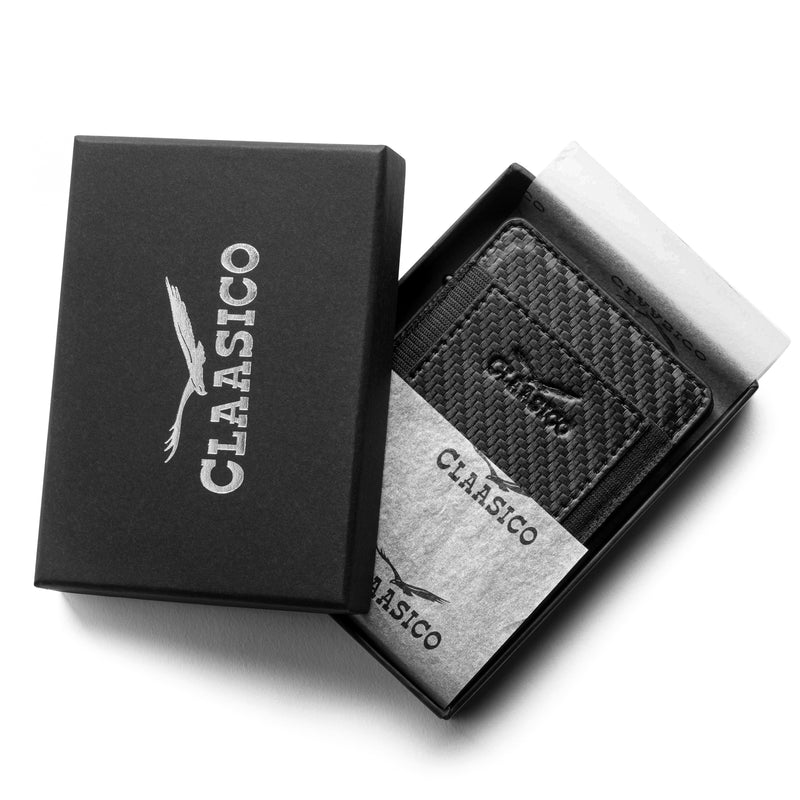 Claasico MagSafe Wallet for Men | Slim RFID Blocking Leather Card Holder with Pop-Up Mechanism