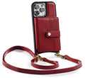 iPhone 13 - Crossbody Cell Phone Faux Leather Wallet w/Credit Card Holder & RFID Blocking - claasico.com