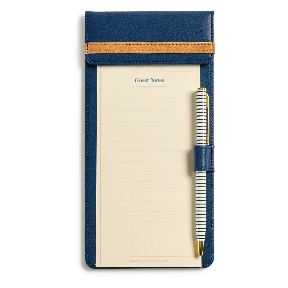 Custom Hotel Guest Notepad Holder with Logo Branding claasico.com