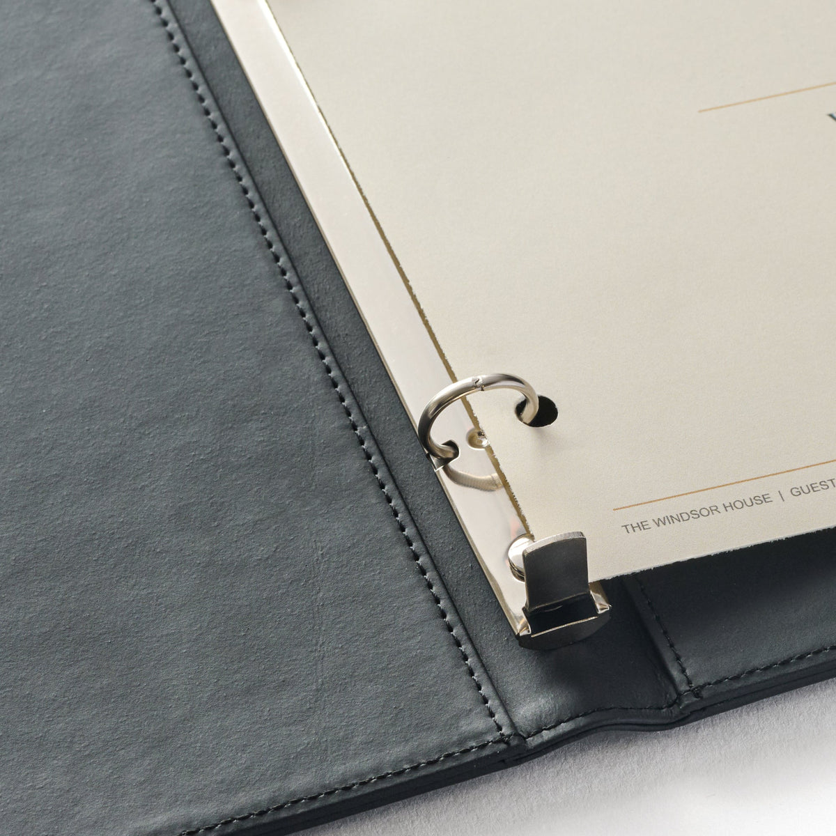 Custom Hotel Guest Directory Binder with Logo Branding claasico.com