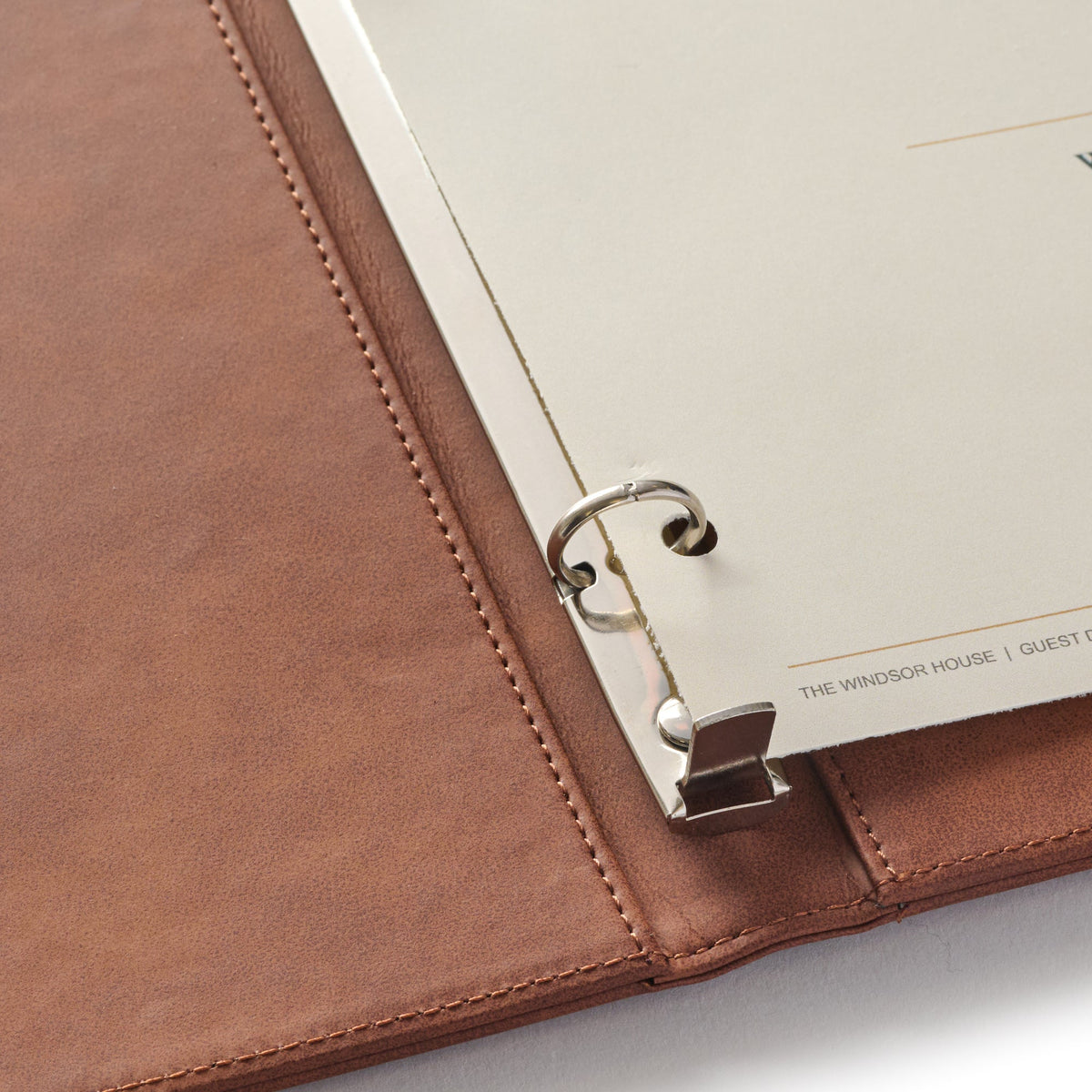 Custom Hotel Guest Directory Binder with Logo Branding claasico.com