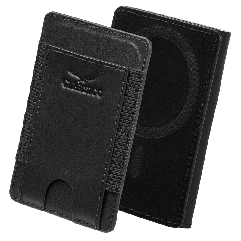 Claasico MagSafe Wallet for Men | Slim RFID Blocking Leather Card Holder with Pop-Up Mechanism