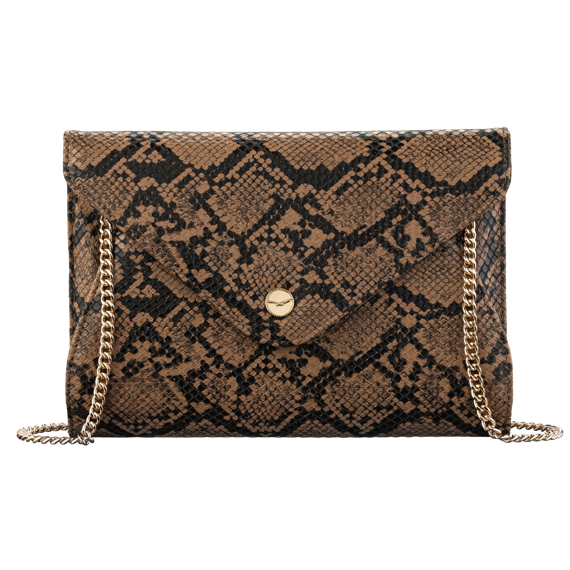 Stylish Envelope Clutch Purse for Women - Elegant Evening Bag with Detachable Chain