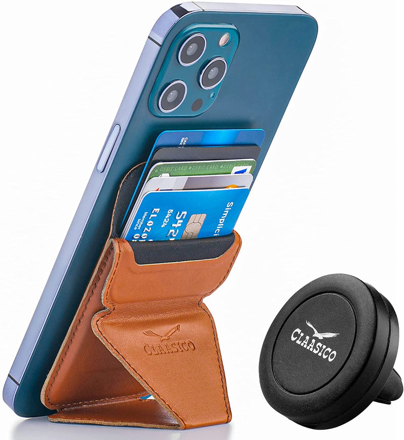 Cell Phone Wallet with Magnetic Phone Stand