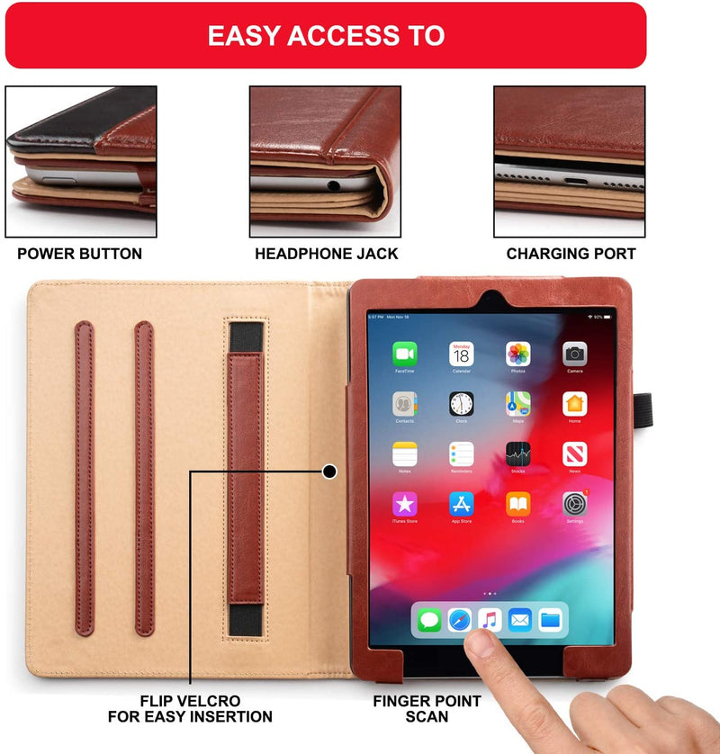 iPad 9.7 Case 2018/2017 5th/6th Gen, Premium PU Leather