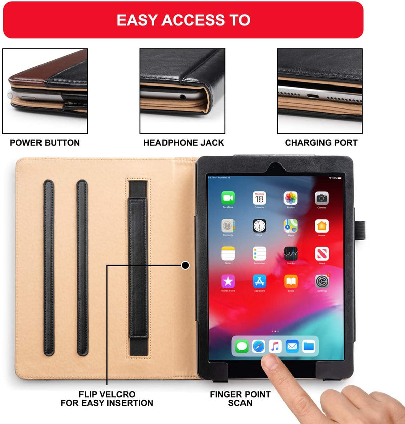 iPad 9.7 Case 2018/2017 5th/6th Gen, Premium PU Leather