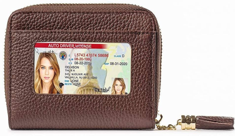 Small Compact Wallet for Women with ID Window Card Holder Minimalist Ladies  Mini Purse Fold Over Womens Girls Slim Wallets with Tassel(Pink) -  Walmart.com